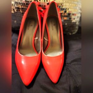 Hot Pink Patent Leather Worthington Heels/ Size 7